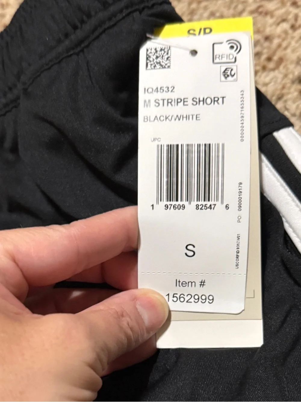 adidas Black Athletic Active Shorts Mens S NWT